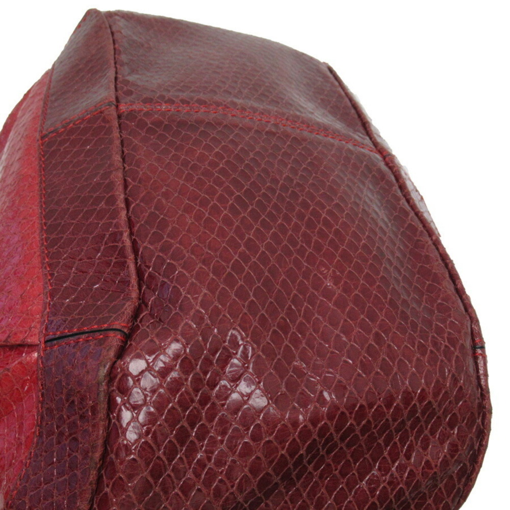 Celine Shoulder Bag Python Leather Red - image 3